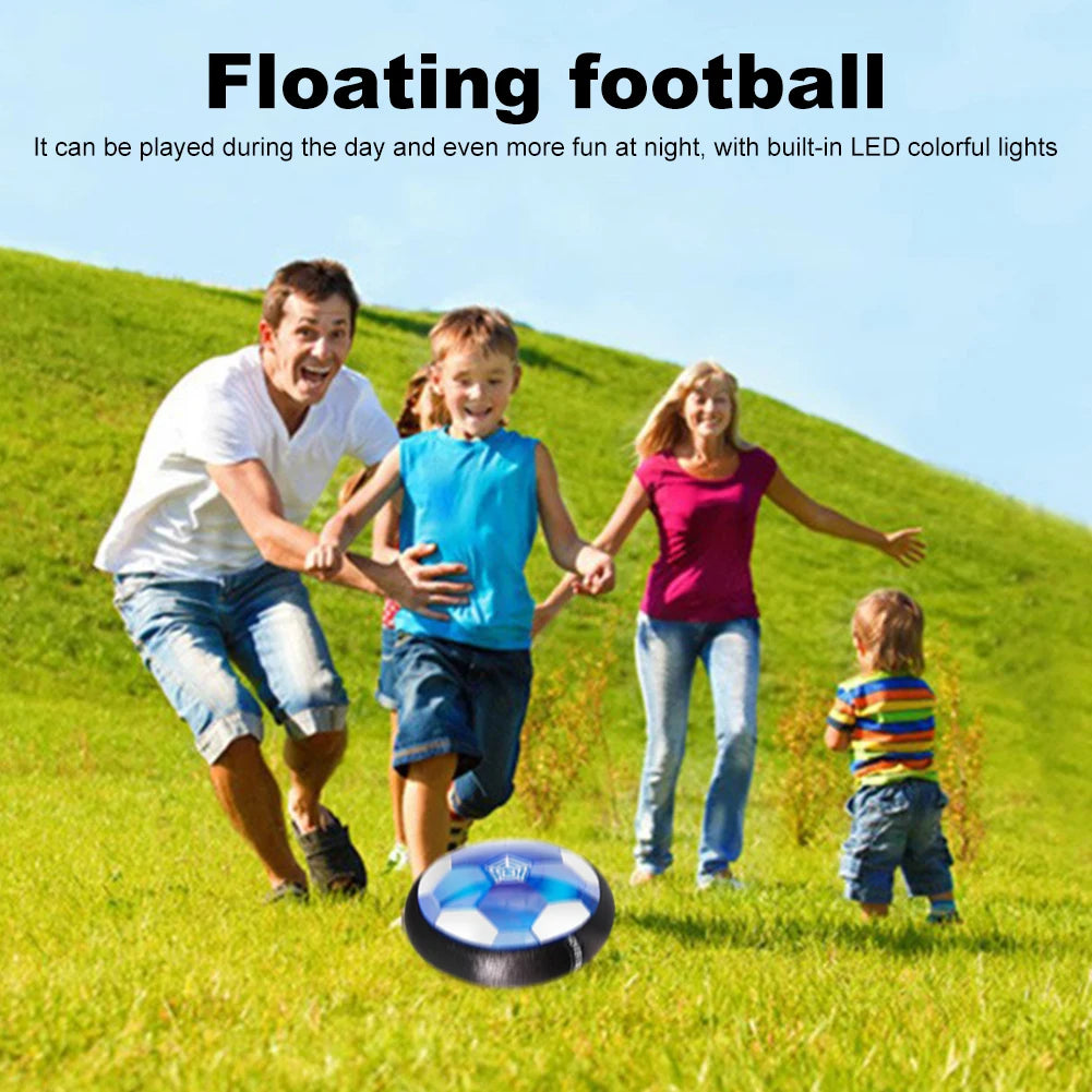 Hover Soccer Ball with LED Light and Foam Bumper Indoor Outdoor Toys Air Floating Soccer Ball Gifts for Kids
