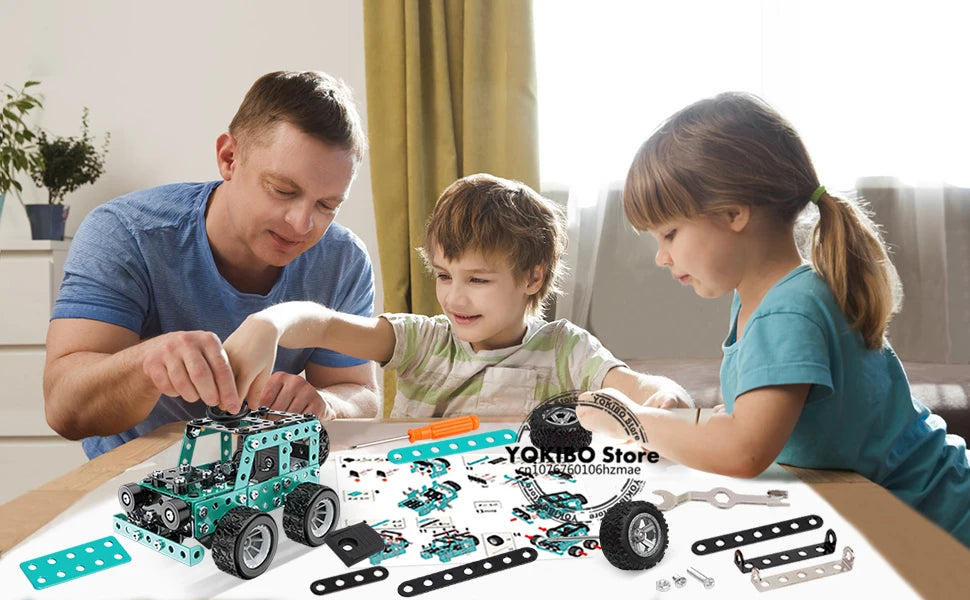 STEM Mechanical Truck Building Kit – 3D Engineering Toy for Kids