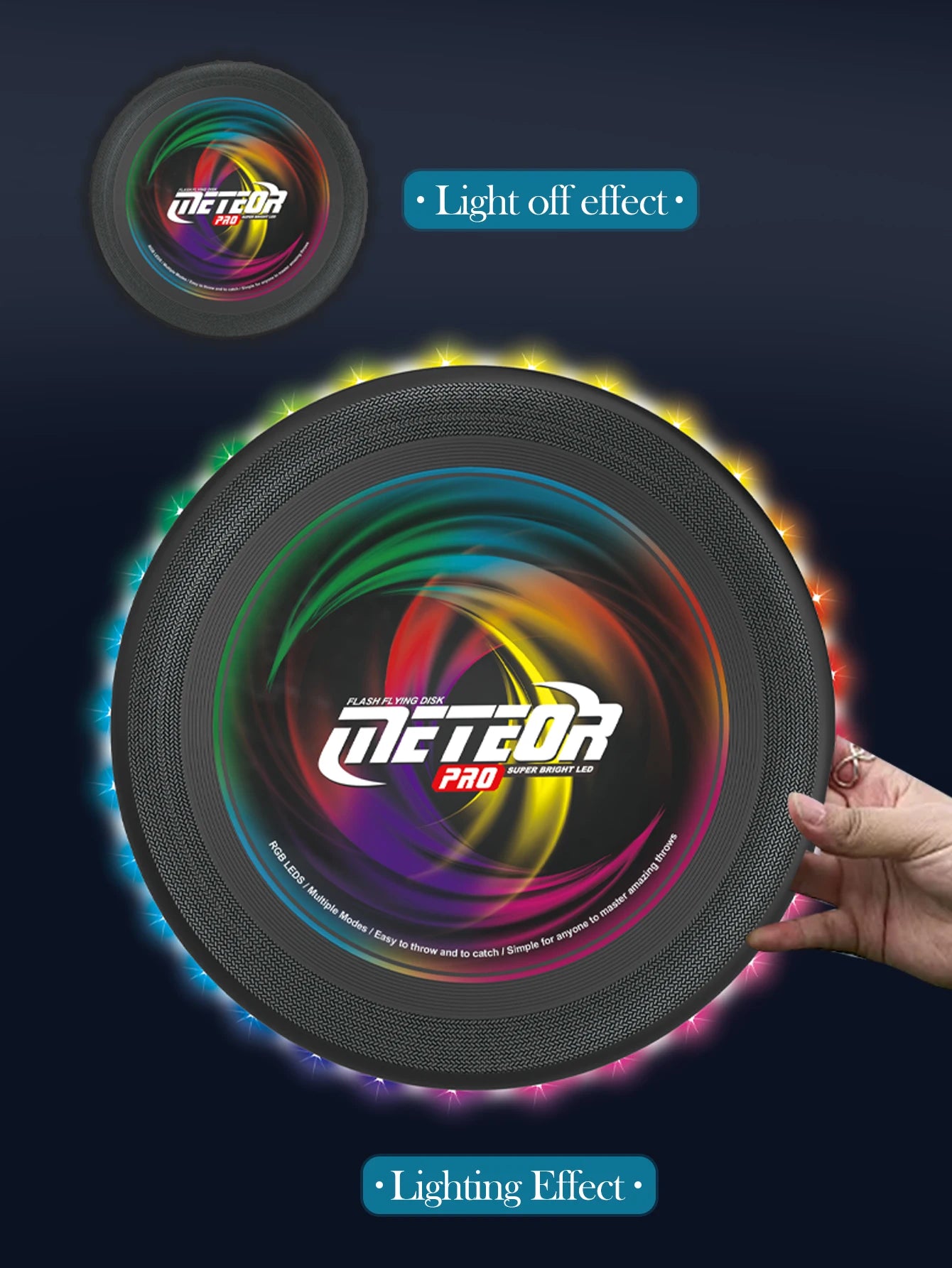 LED Flying Disc – Light-Up Outdoor Frisbee Toy for Kids