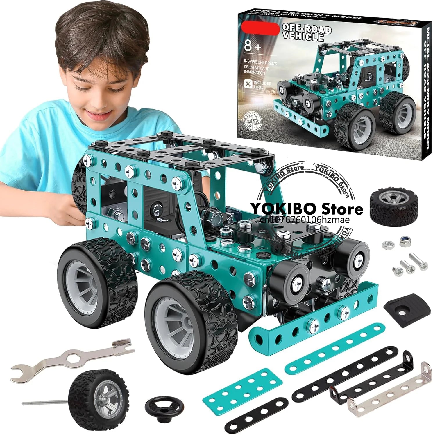 STEM Mechanical Truck Building Kit – 3D Engineering Toy for Kids