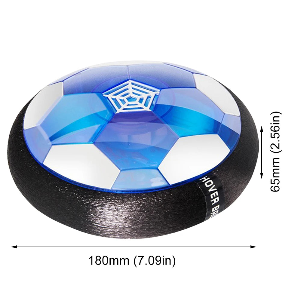 Hover Soccer Ball with LED Light and Foam Bumper Indoor Outdoor Toys Air Floating Soccer Ball Gifts for Kids