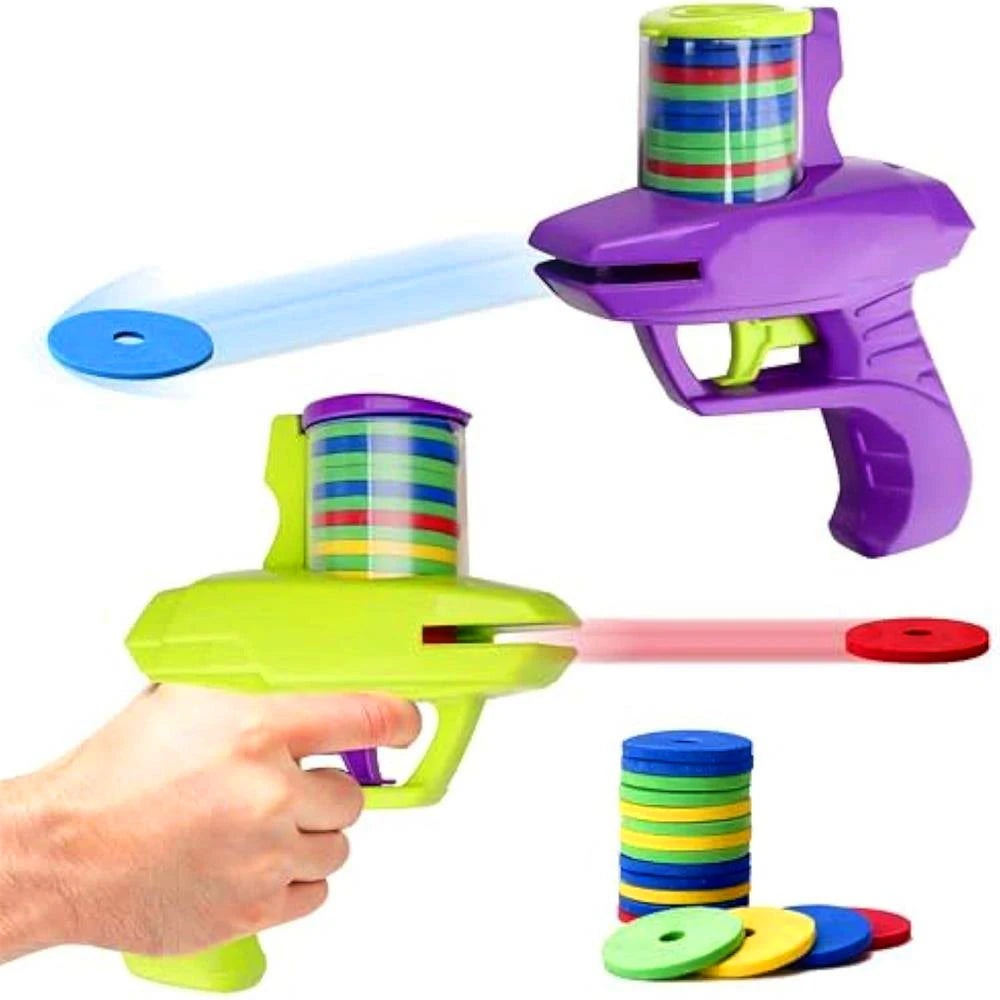 Foam Disc Launcher Toy – Outdoor Shooting Game for Kids