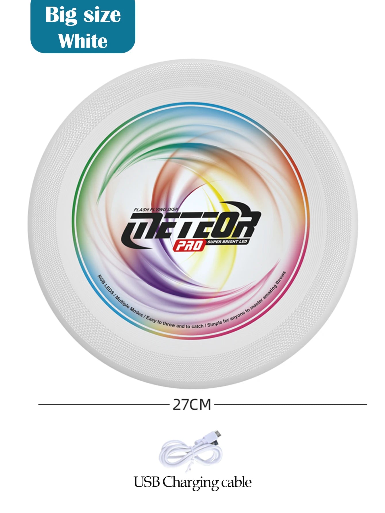 LED Flying Disc – Light-Up Outdoor Frisbee Toy for Kids