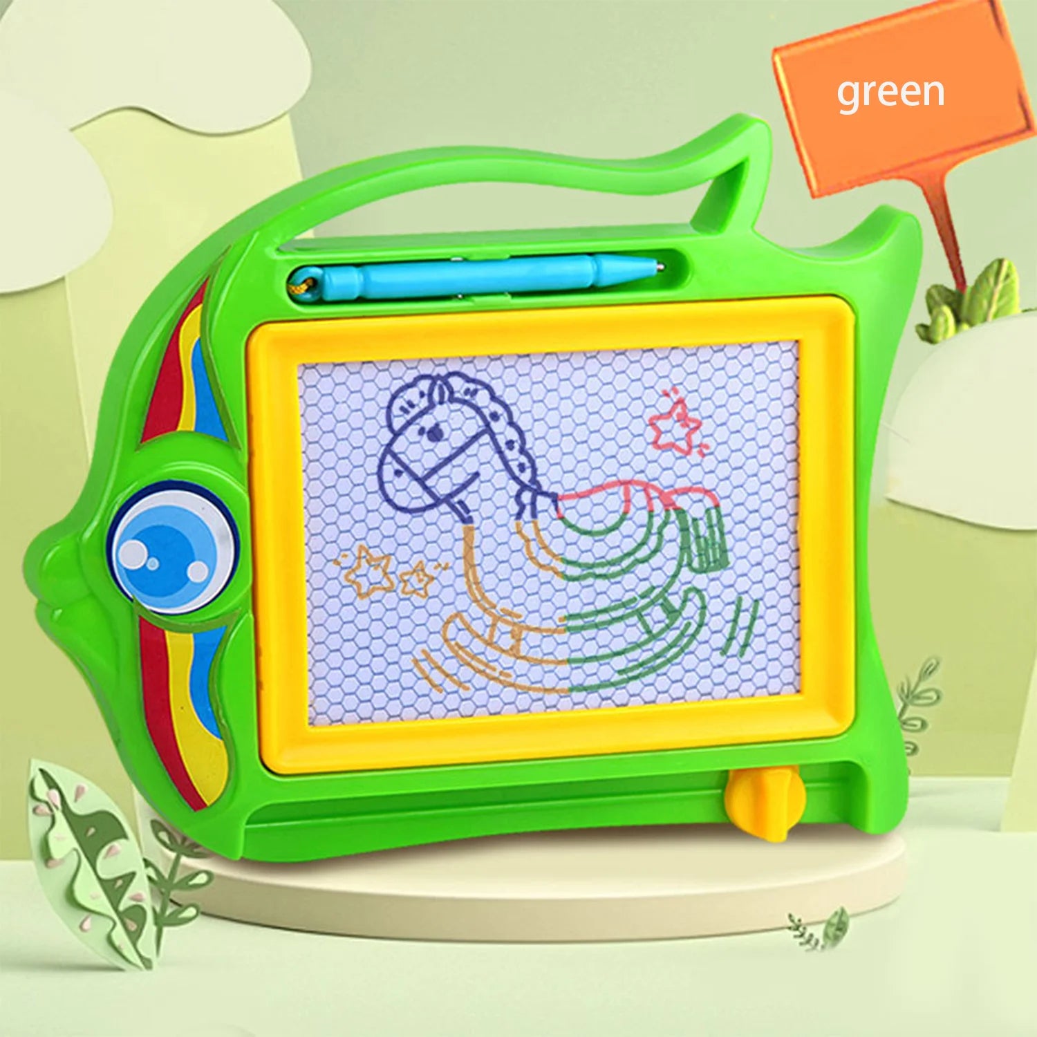 Children's colored magnetic small drawing board for early education, graffiti drawing, writing board, puzzle toy