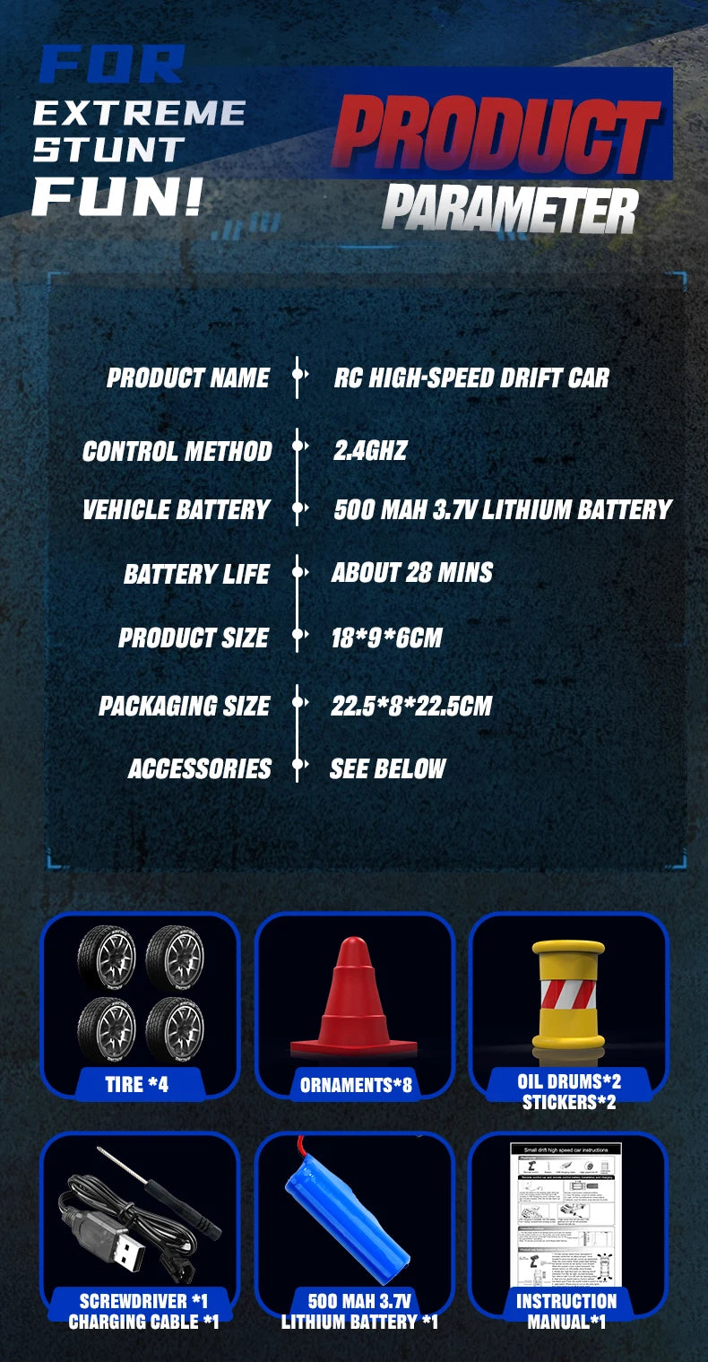 2026 NEW Raceway Drifting RC Car