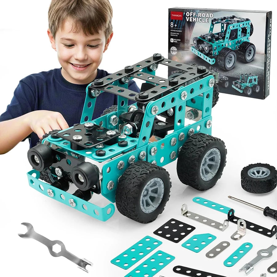 STEM Mechanical Truck Building Kit – 3D Engineering Toy for Kids