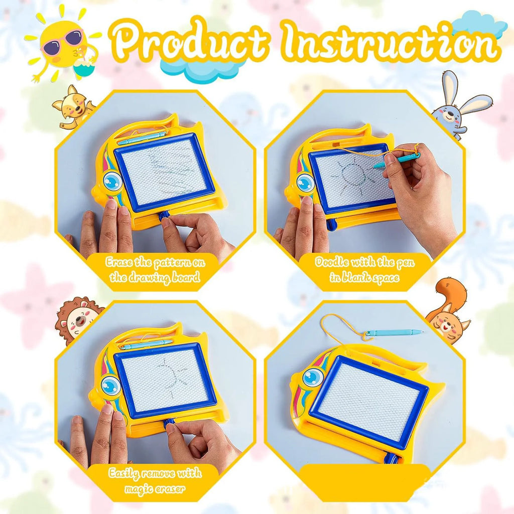 Children's colored magnetic small drawing board for early education, graffiti drawing, writing board, puzzle toy