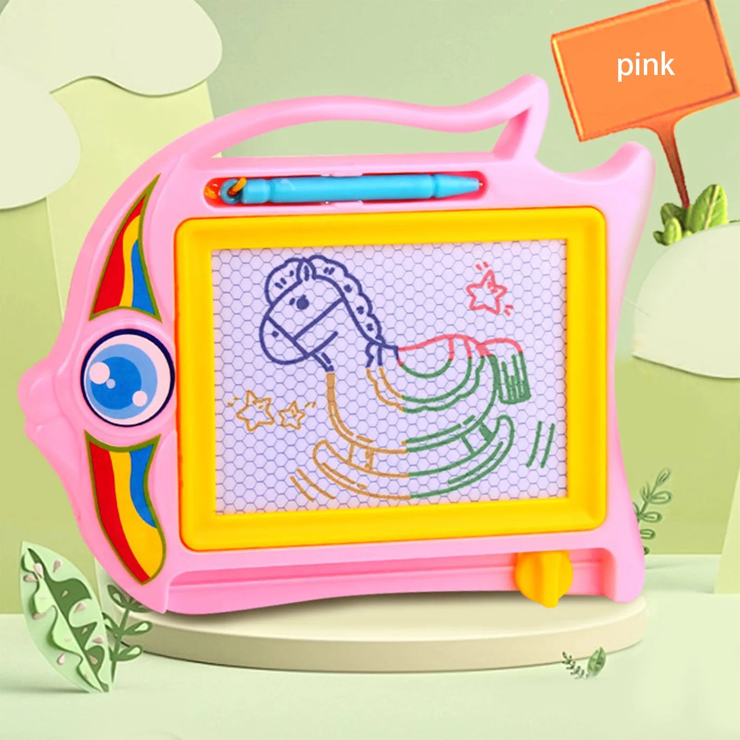 Children's colored magnetic small drawing board for early education, graffiti drawing, writing board, puzzle toy