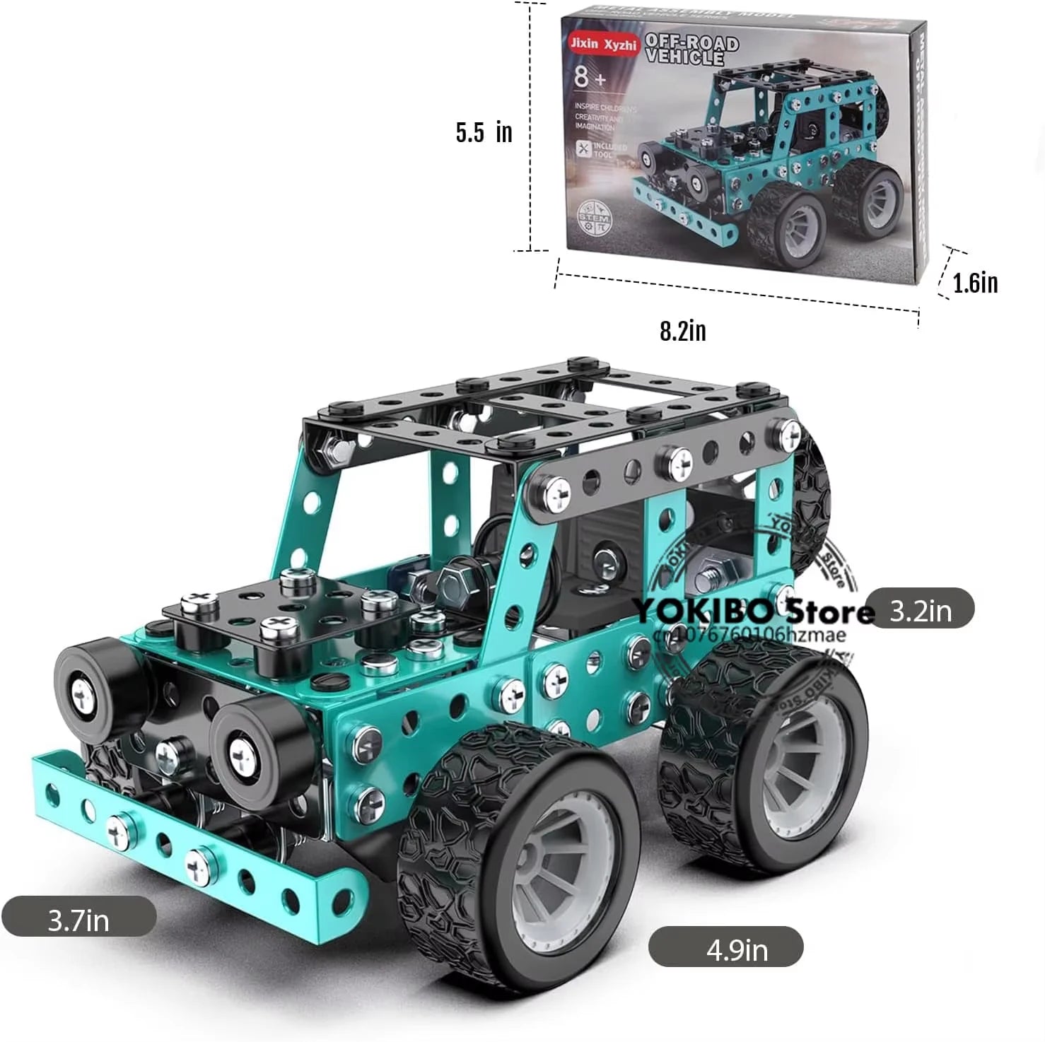 STEM Mechanical Truck Building Kit – 3D Engineering Toy for Kids