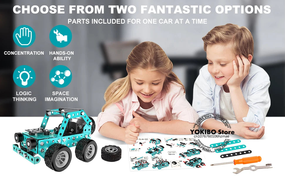 STEM Mechanical Truck Building Kit – 3D Engineering Toy for Kids