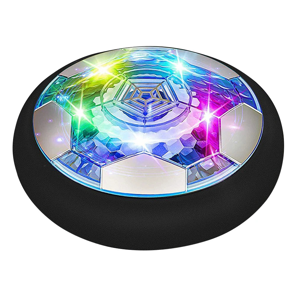 Hover Soccer Ball with LED Light and Foam Bumper Indoor Outdoor Toys Air Floating Soccer Ball Gifts for Kids